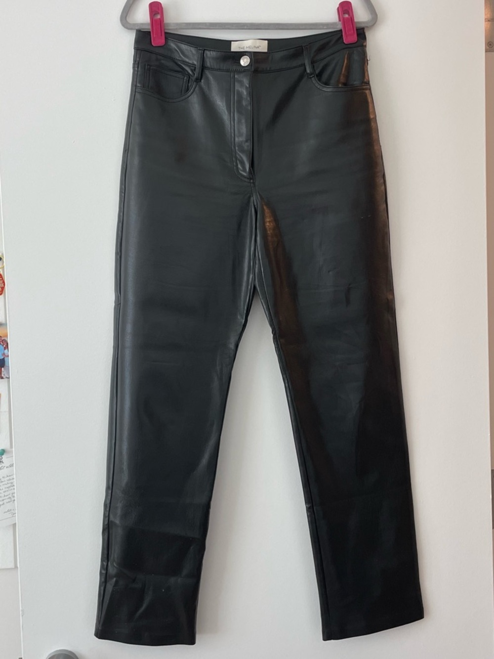 Wilfred Black Faux Leather The Melina Pants